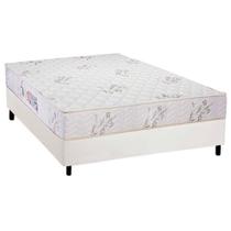 Cama Box Casal: Colchão Espuma Luckspuma D45 Gran Luck + Base CRC Courano White(138x188) Cama Box Casal: Colchão Espuma Luckspuma D45 Gran Luck + Base CRC Courano White(138x188)
