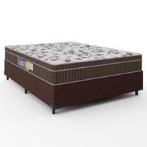 Cama Box Casal Colchão Espuma Orthoface Polar 138x188x63cm Marrom - Suporta Até 120kg Por Pessoa Cama Box Casal Colchão Espuma Orthoface Polar 138x188x63cm Marrom - Suporta Até 120kg Por Pessoa
