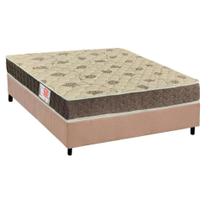 Cama Box Casal: Colchão Espuma Orthoflex D33 Comfortpedic Line + Base CRC Suede Clean(138x188)