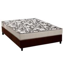 Cama Box Casal: Colchão Espuma Ortobom Physical Ultra Resistente + Base CRC Suede Brown(138x188) Cama Box Casal: Colchão Espuma Ortobom Physical Ultra Resistente + Base CRC Suede Brown(138x188)