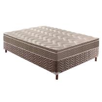 Cama Box Casal: Colchão Espuma Paropas D33/EP Confort Ultra Firme + Base CRC Rústico Brown(138x188) Cama Box Casal: Colchão Espuma Paropas D33/EP Confort Ultra Firme + Base CRC Rústico Brown(138x188)