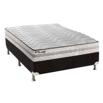 Cama Box Casal: Colchão Espuma Paropas D33 Pasquale Plus + Base CRC Suede Black(138x188) Cama Box Casal: Colchão Espuma Paropas D33 Pasquale Plus + Base CRC Suede Black(138x188)