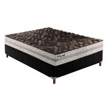 Cama Box Casal: Colchão Espuma Paropas D33 Pasquale Plus + Base CRC Suede Black(138x188) Cama Box Casal: Colchão Espuma Paropas D33 Pasquale Plus + Base CRC Suede Black(138x188)