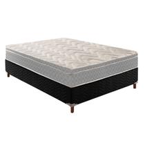 Cama Box Casal: Colchão Espuma Paropas D45/EP Anatômico Confort Mega Firme + Base CRC Fantasy Black(138x188) Cama Box Casal: Colchão Espuma Paropas D45/EP Anatômico Confort Mega Firme + Base CRC Fantasy Black(138x188)