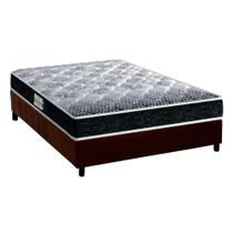 Cama Box Casal: Colchão Espuma Probel D33/EP Advanced Tech1500 + Base CRC Suede Brown(138x188) Cama Box Casal: Colchão Espuma Probel D33/EP Advanced Tech1500 + Base CRC Suede Brown(138x188)