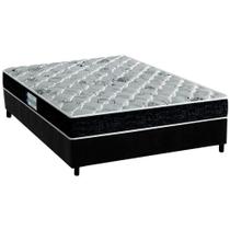 Cama Box Casal: Colchão Espuma Probel D45/EP Advanced Tech2000 + Base CRC Suede Black(138x188)