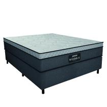Cama Box Casal Colchão Gazin Maximus Molas Ensacadas 138x188x62cm Linho Grafite / Preto - Suporta até 120Kg por Pessoa Cama Box Casal Colchão Gazin Maximus Molas Ensacadas 138x188x62cm Linho Grafite / Preto - Suporta até 120Kg por Pessoa