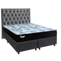 Cama Box Casal + Colchão Life Gold Paropas + Cabeceira Cama Box Casal + Colchão Life Gold Paropas + Cabeceira