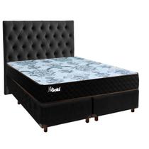 Cama Box Casal + Colchão Life Gold Paropas + Cabeceira Cama Box Casal + Colchão Life Gold Paropas + Cabeceira