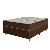 Cama Box Casal Colchão Mola Bonnel Acolchões + Box Sintético 60x138x188