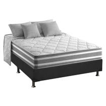 Cama Box Casal: Colchão Molas Ensacadas Anjos MasterPocket Duo Sono+ Base CRC Suede Gray(138x188) Cama Box Casal: Colchão Molas Ensacadas Anjos MasterPocket Duo Sono+ Base CRC Suede Gray(138x188)