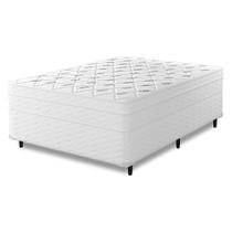 Cama Box Casal + Colchão Molas Ensacadas Capitano Eps Europillow 138x188x67cm