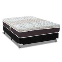 Cama Box Casal: Colchão Molas Ensacadas Castor Pocket Class Híbrido + Base CRC Suede Black(138x188) Cama Box Casal: Colchão Molas Ensacadas Castor Pocket Class Híbrido + Base CRC Suede Black(138x188)