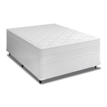 Cama Box Casal + Colchão Molas Ensacadas Don Confort Europillow 138x188x74cm