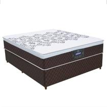 Cama Box Casal + Colchão Molas Ensacadas New York 138x188x26cm Cama Box Casal + Colchão Molas Ensacadas New York 138x188x26cm