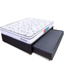 Cama Box Casal Colchão Molas Ensacadas Pillow Bicama Auxiliar Solteiro 138x188x58cm - BF Colchões Cama Box Casal Colchão Molas Ensacadas Pillow Bicama Auxiliar Solteiro 138x188x58cm - BF Colchões