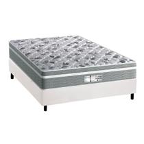 Cama Box Casal: Colchão Molas Ensacadas Probel MasterPocket Evolution + Base CRC Courano Branco(138x188)
