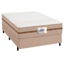 Cama Box Casal Colchão Molas Flora Bege 138x188x58cm Cama Box Casal Colchão Molas Flora Bege 138x188x58cm