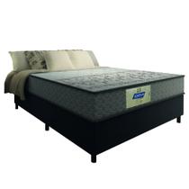 Cama Box Casal Colchão Molas Flora Gazin Cinza/Branco 138x188x60cm - Suporta Até 110 Kg Por Pessoa Cama Box Casal Colchão Molas Flora Gazin Cinza/Branco 138x188x60cm - Suporta Até 110 Kg Por Pessoa