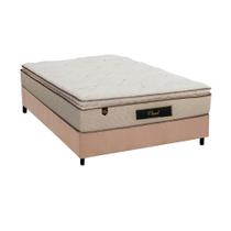 Cama Box Casal: Colchão Molas Luckspuma MasterPocket Ensacadas Cloud One Side + Base CRC Suede Clean(138x188) Cama Box Casal: Colchão Molas Luckspuma MasterPocket Ensacadas Cloud One Side + Base CRC Suede Clean(138x188)