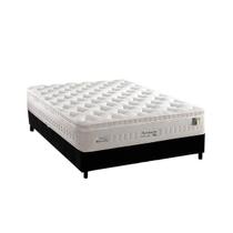 Cama Box Casal: Colchão Molas MasterPocket Ensacadas Anjos Impressione + Base CRC Suede Black(138x188) Cama Box Casal: Colchão Molas MasterPocket Ensacadas Anjos Impressione + Base CRC Suede Black(138x188)