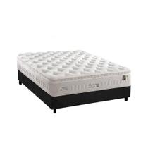 Cama Box Casal: Colchão Molas MasterPocket Ensacadas Anjos Impressione + Base CRC Suede Gray(138x188)