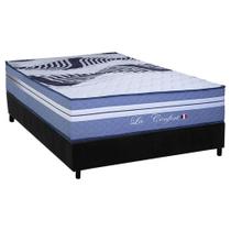 Cama Box Casal: Colchão Molas MasterPocket Ensacadas Paropas La Confort + Base CRC Suede Black (138x188) Cama Box Casal: Colchão Molas MasterPocket Ensacadas Paropas La Confort + Base CRC Suede Black (138x188)