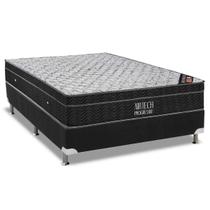 Cama Box Casal: Colchão Molas Ortobom Nanolastic Airtech Progressive + Base CRC Suede Black(138x188) Cama Box Casal: Colchão Molas Ortobom Nanolastic Airtech Progressive + Base CRC Suede Black(138x188)