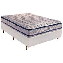 Cama Box Casal: Colchão Molas Paropas MasterPocket Ensacadas Blue + Base CRC Rústico Branco(138x188) Cama Box Casal: Colchão Molas Paropas MasterPocket Ensacadas Blue + Base CRC Rústico Branco(138x188)