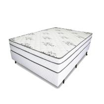 Cama Box Casal - Colchão Mônaco - Mola Ensacada -138x188x64cm - Relaflex