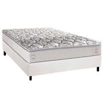 Cama Box Casal: Colchão Ortopédico Herval AG65 Santorini C1604 + Base CRC Corano White (138x188) Cama Box Casal: Colchão Ortopédico Herval AG65 Santorini C1604 + Base CRC Corano White (138x188)