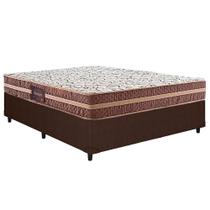 Cama Box Casal: Colchão Ortopédico Herval D28/AG65 Bermont + Base CRC Courano Brown(138x188) Cama Box Casal: Colchão Ortopédico Herval D28/AG65 Bermont + Base CRC Courano Brown(138x188)