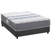 Cama Box Casal: Colchão Ortopédico Herval D60 / AG65 Timeless + Base CRC Suede Gray (138x188) Cama Box Casal: Colchão Ortopédico Herval D60 / AG65 Timeless + Base CRC Suede Gray (138x188)
