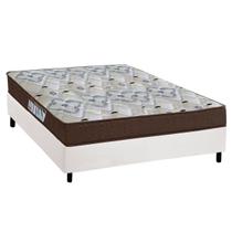 Cama Box Casal: Colchão Ortopédico Ortobom D45/EP Fort Tech ISO 150 + Base CRC Courano White(138x188) Cama Box Casal: Colchão Ortopédico Ortobom D45/EP Fort Tech ISO 150 + Base CRC Courano White(138x188)
