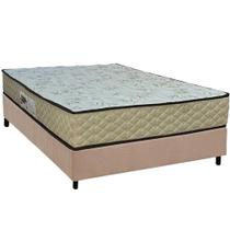 Cama Box Casal: Colchão Ortopédico Paropas AG65 Sofistic Clean + Base CRC Suede Clean (138x188)