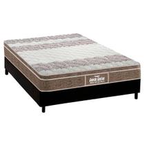 Cama Box Casal: Colchão Ortopédico Probel D33/EP Guarda Costas Próintense Plus + Base CRC Suede Black(138x188)