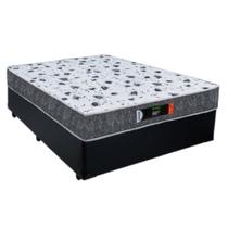 Cama Box Casal + Colchão Ortopédico Resistente Pró D28 Prime Colchões 138x188x60 Preto