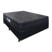Cama Box Casal + Colchão Portobel De Mola Arezzo Black Light Cama Box Casal + Colchão Portobel De Mola Arezzo Black Light