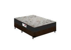 Cama Box Casal + Colchão Top Line Mola Bonnel Serra Negra 60x138x188