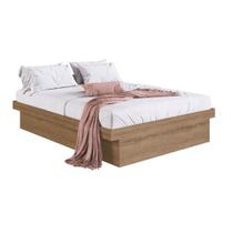 Cama Box Casal com Baú CB1140 190x140cm Haste Articulável de Aço Mel - Art In Móveis