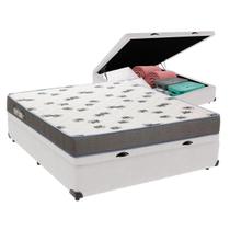 Cama Box Casal com Bau Ortobom D33 Light Bege