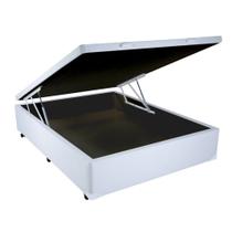 Cama Box Casal com Baú Sonnoforte material sintético Branco - 138x188