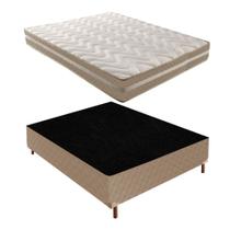 Cama Box Casal com Colchão D33 Quality Duoface 26x138x188cm e Base Florença