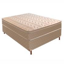 Cama Box Casal com Colchão de Molas Ensacadas Júlia 28x138x188cm Bege/Rustico Paropas By Ecosono Cama Box Casal com Colchão de Molas Ensacadas Júlia 28x138x188cm Bege/Rustico Paropas By Ecosono