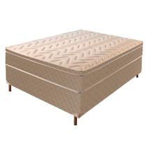 Cama Box Casal com Colchão de Molas Ensacadas Júlia 28x138x188cm e Base Florença