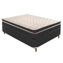 Cama Box Casal com Colchão de Molas Extrapedic Íris 28x138x188cm e Base Íris