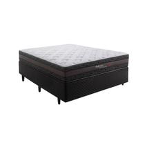 Cama Box Casal com Colchão Herval Palermo, Molas Ensacadas, 67x138x188 cm