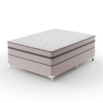 Cama Box Casal com Colchão Sonhare Mola Ensacada Bege Cama Box Casal com Colchão Sonhare Mola Ensacada Bege