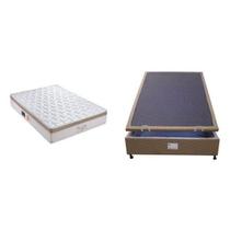Cama Box Casal com Molas Ensacadas 138x188cm Portinari Pkt Bege Quality-Flex
