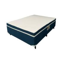 Cama Box Casal com Molas Ensacadas 138x188x60cm Alto Nível